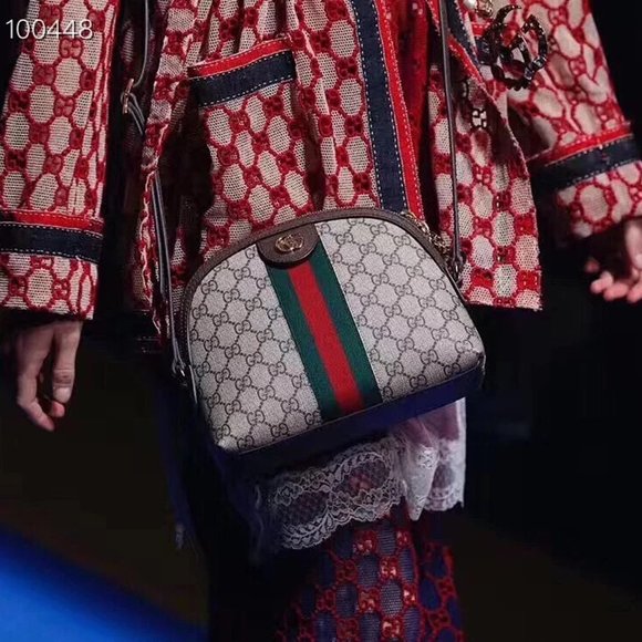 Gucci Shell Shoulder Bag Grey - Picture 10 of 10